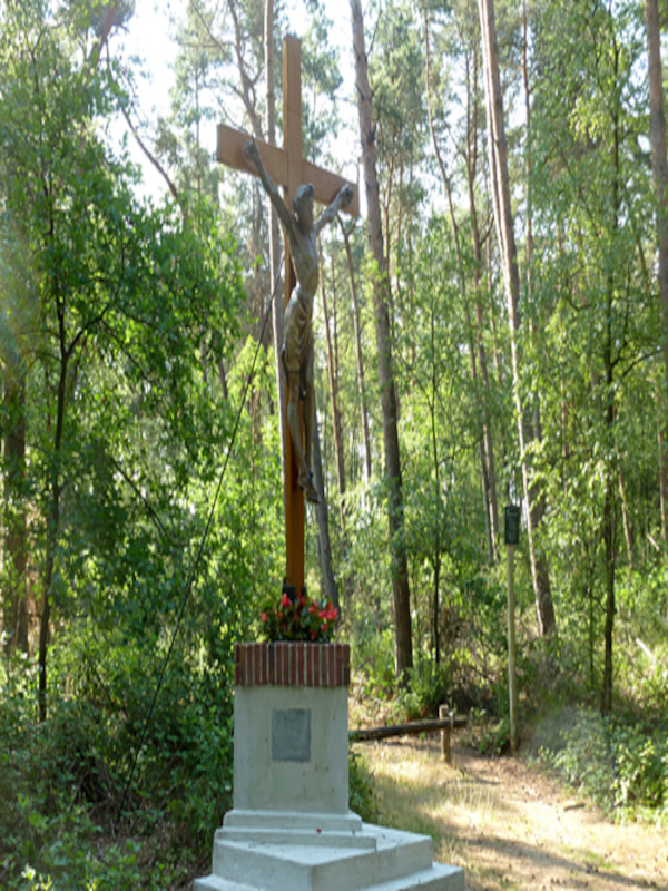The cross by the forest